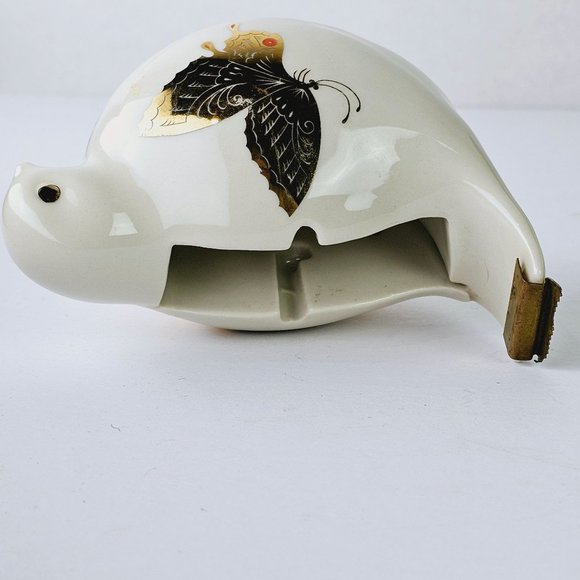 Vintage Takahashi San Francisco Bird Tape Dispenser Figurine w/ Gold Butterflies - Picture 8 of 11